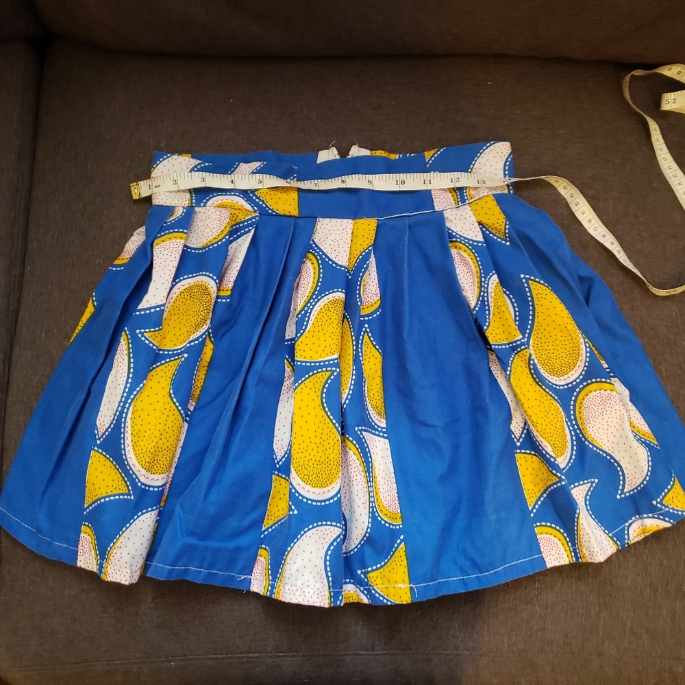 African print skirt